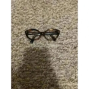 Ray-Ban Vintage Rhinestone Cat Eye Eyeglass Frames Honey Tan